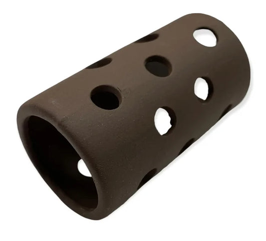Aquarium Shrimp Cave Round — brown perforated shrimp hide