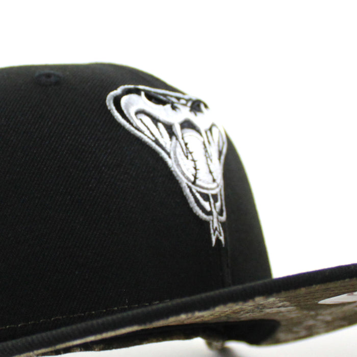 Arizona Diamondbacks 1998 Inaugural Season New Era 59Fifty Fitted Hat (Black And Real Tree Under Brim)