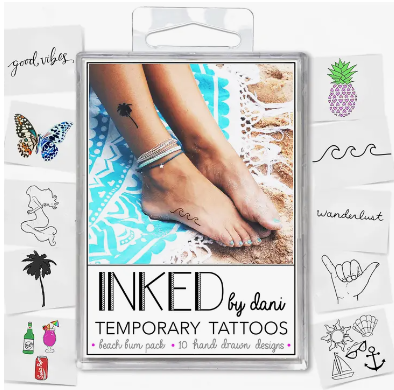 Assorted Temporary Tattoo Pack