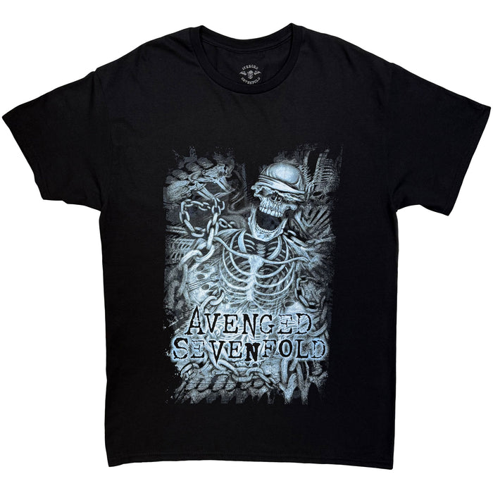 AVENGED SEVENFOLD - CHAINED SKELETON - T-Shirt Black