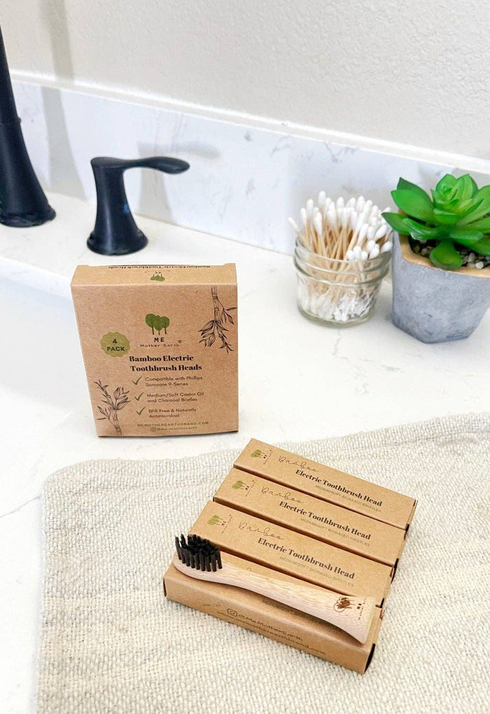 Bamboo Electric Toothbrush Heads – 4-Pack | Sonicare Compatible