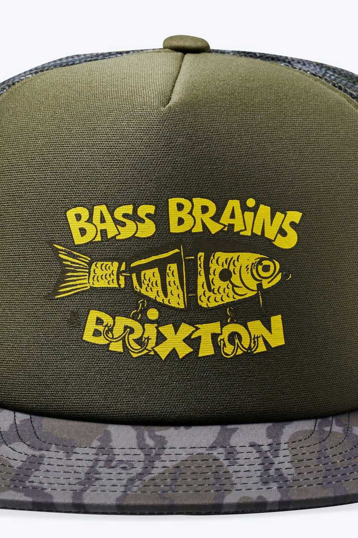 Bass Brains Bait Netplus Trucker Hat - BB Camo