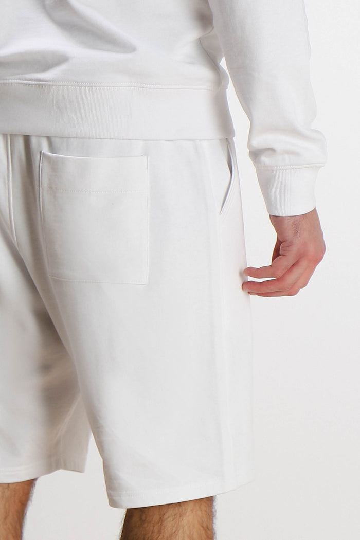 BERMUDA IN FELPA BASIC BIANCO
