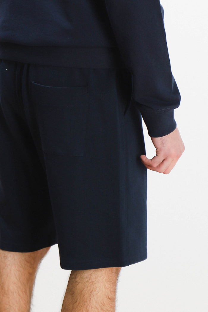 BERMUDA IN FELPA BASIC BLEU