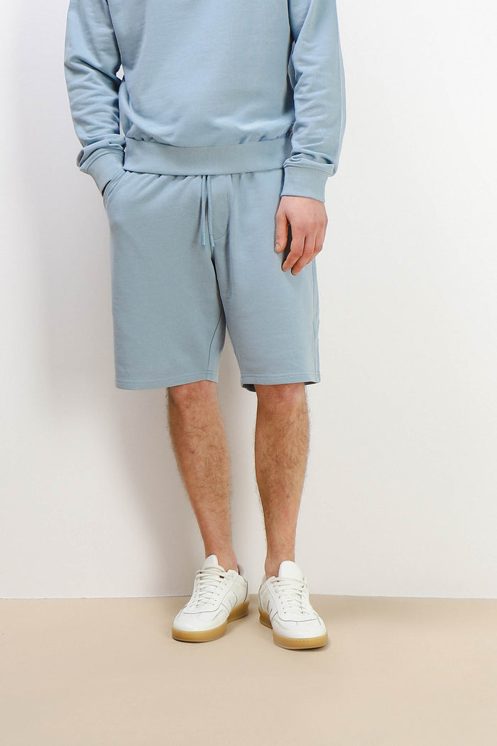 BERMUDA IN FELPA BASIC POLVERE