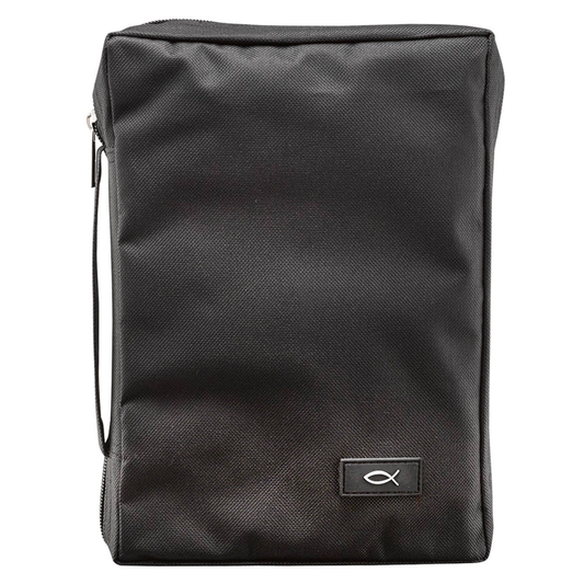 Bible Cover Black Ichthus - Large