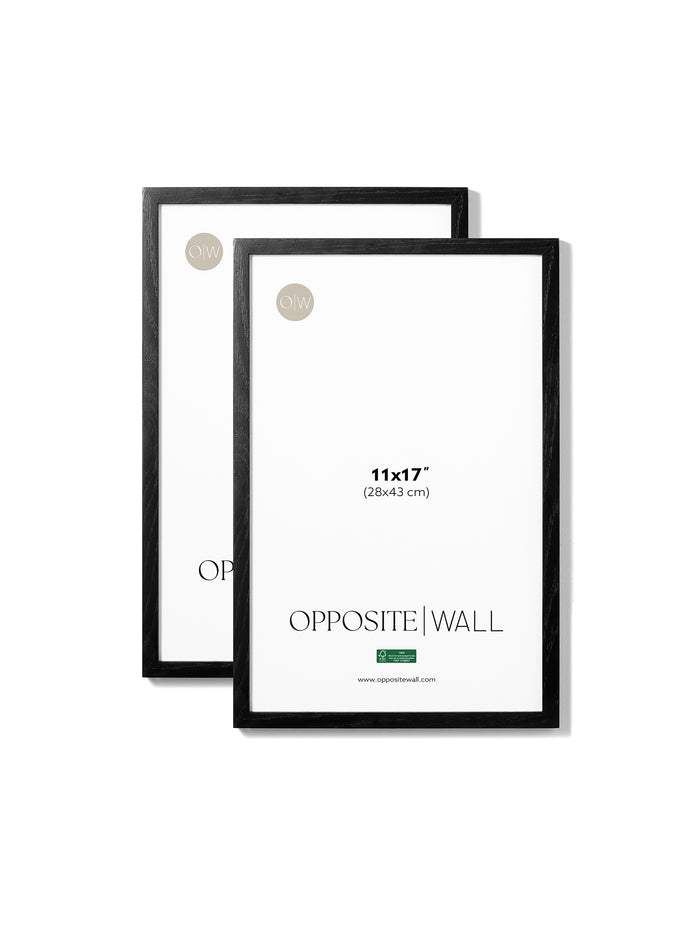 Black Oak Frame (2 Pack), 11x17 in | 28x43 cm