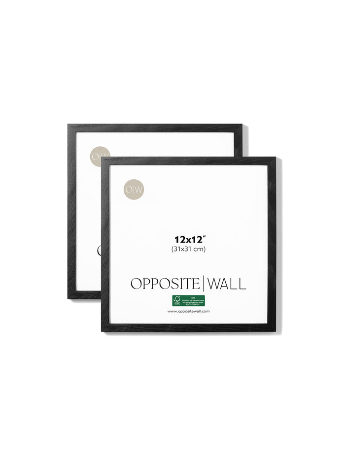 Black Oak Frame (2 Pack), 12x12 in | 31x31 cm