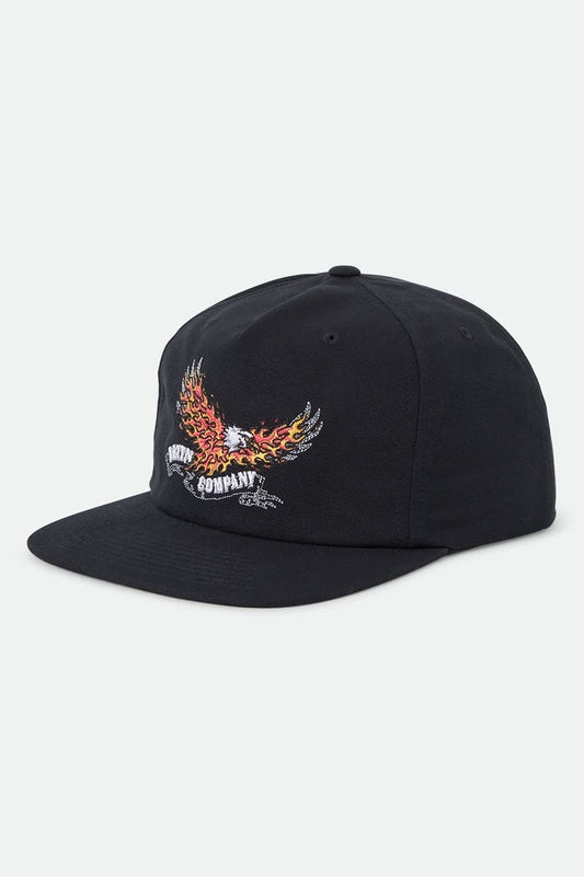 Men's Blazing Snapback in the color Black - Front Product View