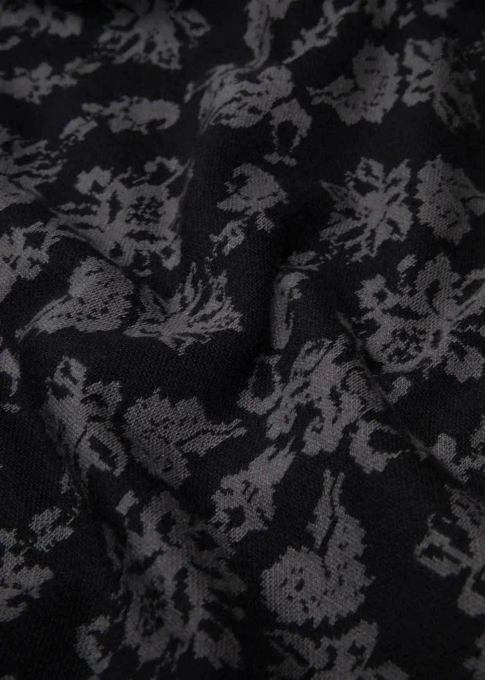BLUTSGESCHWISTER broek On a Winters Day Flared princess tapestry black
