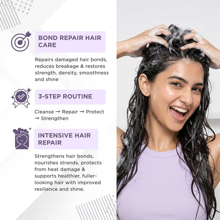 Bond Repair 4 steps - Shampoo+Conditioner+Heat Protection Serum+Hair Growth Serum - The Skin Story -