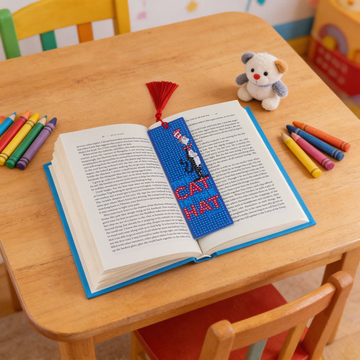 Bookmarks – The Cat in the Hat™ (Set of 2) - Diamond Art Club DIY Kit