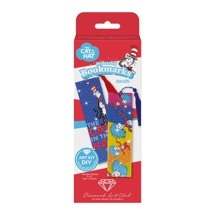 Bookmarks – The Cat in the Hat™ (Set of 2) - Diamond Art Club DIY Kit