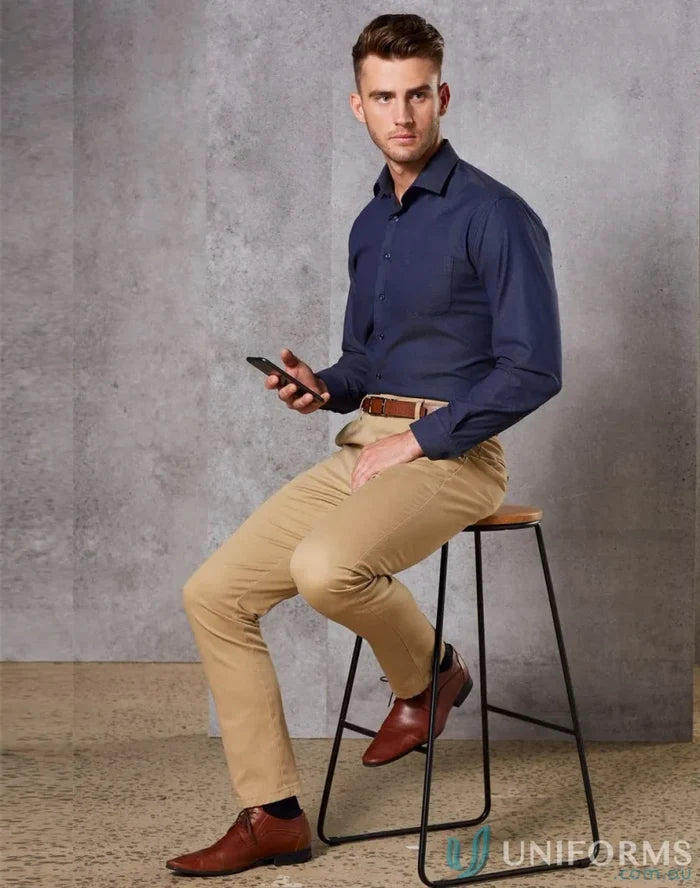 Winning Spirit M9380 Boston Chino Pants in Stone front product image