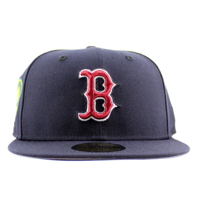 Boston Red Sox Platanos Power New Era 59Fifty Fitted Hat (Navy Gray Under Brim)