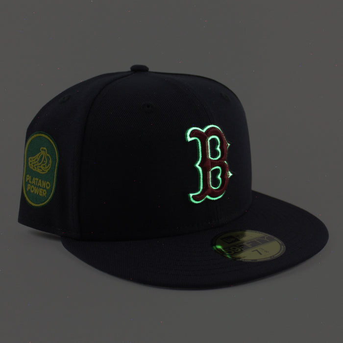 Boston Red Sox Platanos Power New Era 59Fifty Fitted Hat (Navy Gray Under Brim)