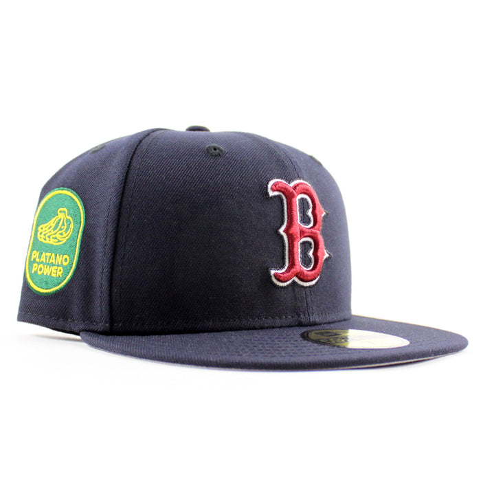 Boston Red Sox Platanos Power New Era 59Fifty Fitted Hat (Navy Gray Under Brim)