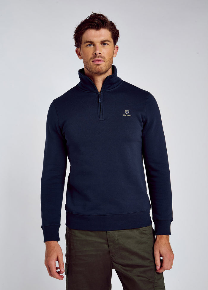 Boyce Men’s Zip Neck Sweater - Navy