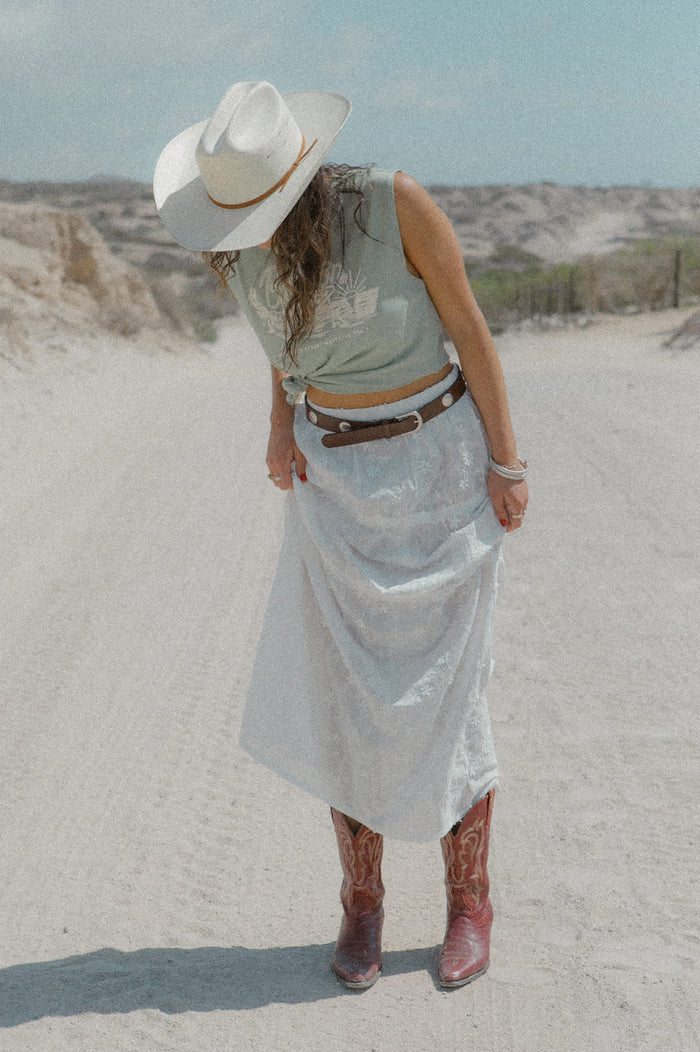 Women's Brixton Ranch Muscle Tank in the color Sage Green - Men's Lifestyle image