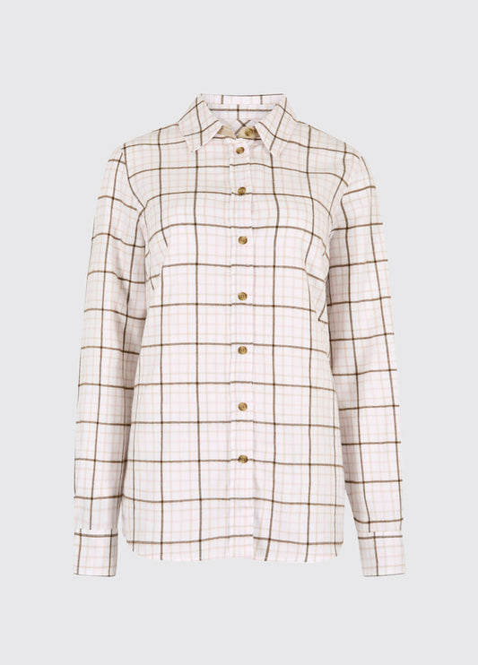Brooklime Women’s check shirt - Dusky Rose