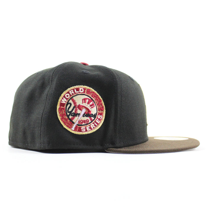 BROOKLYN DODGERS 1949 World Series New Era 59Fifty Fitted Hat (Black Brown Gray Under Brim)