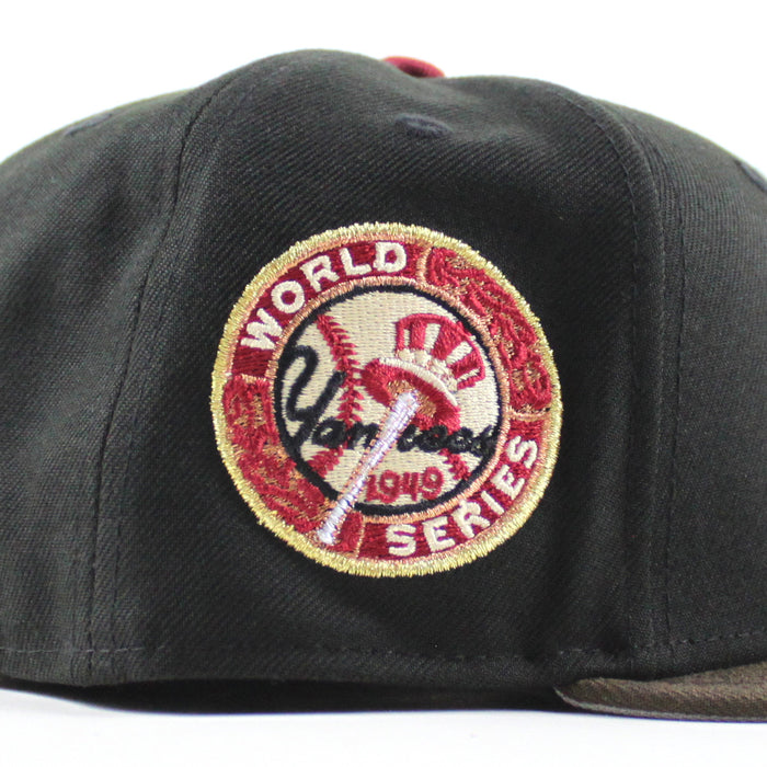 BROOKLYN DODGERS 1949 World Series New Era 59Fifty Fitted Hat (Black Brown Gray Under Brim)