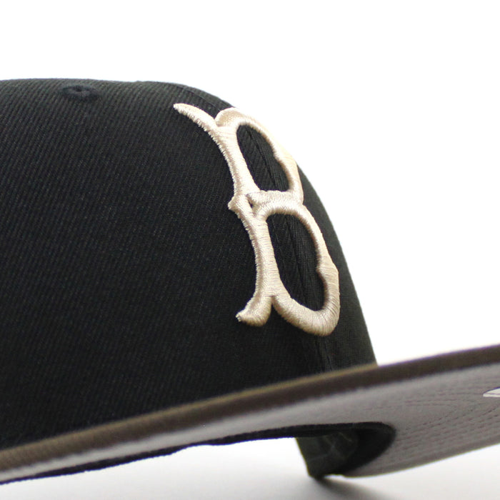 BROOKLYN DODGERS 1949 World Series New Era 59Fifty Fitted Hat (Black Brown Gray Under Brim)