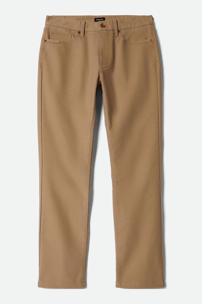 Men's Builders 5 Pocket Stretch Pant in the color Khaki - Front Product View