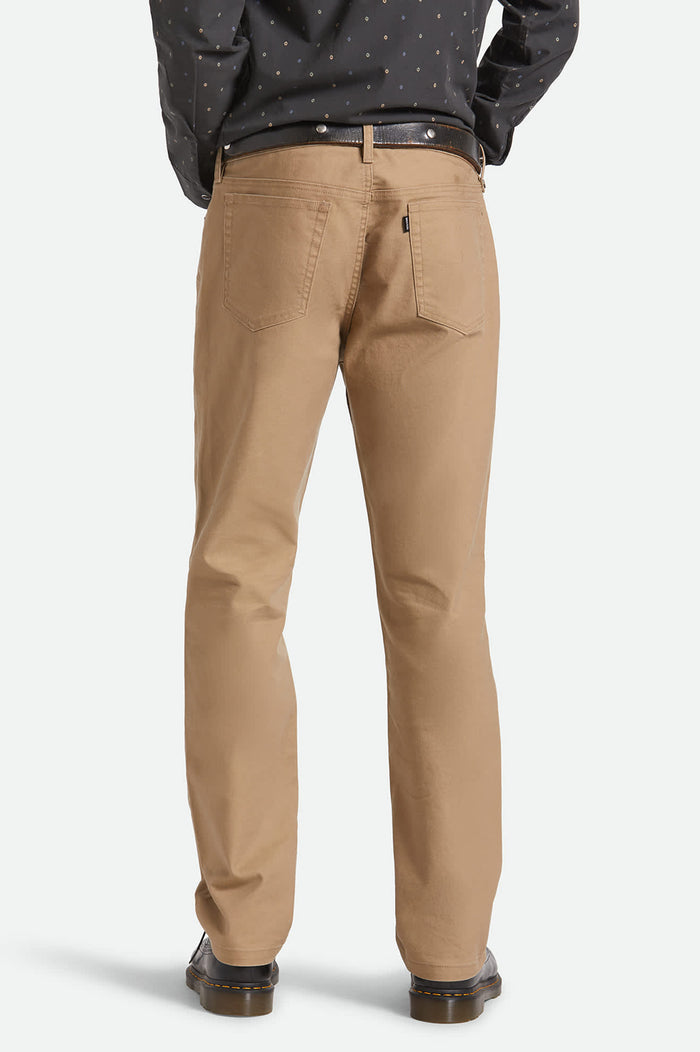 Men's Builders 5 Pocket Stretch Pant in the color Khaki - Additional Fit image