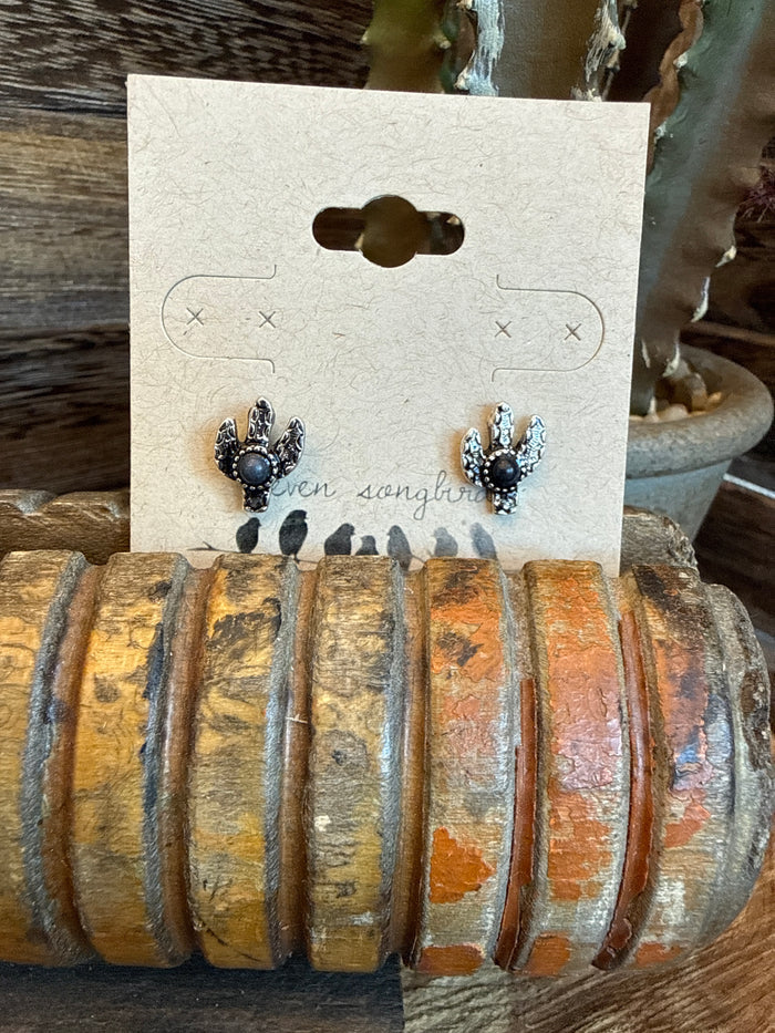 Cactus Stud Earrings - 8 Colors