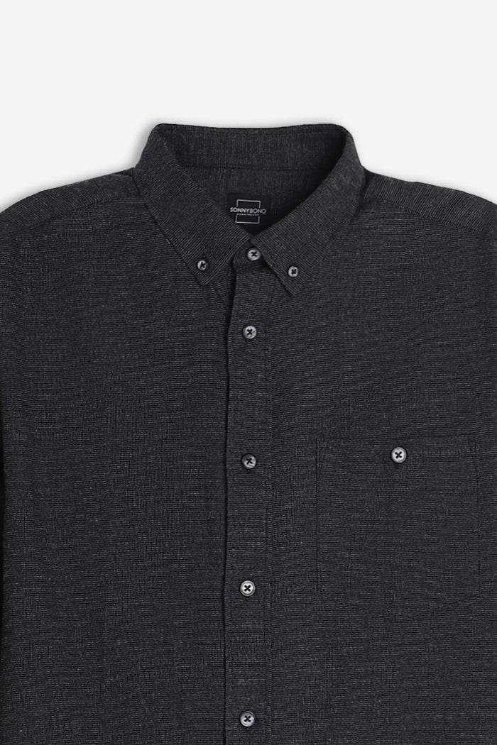 CAMICIA A QUADRI FLANELLA NERO