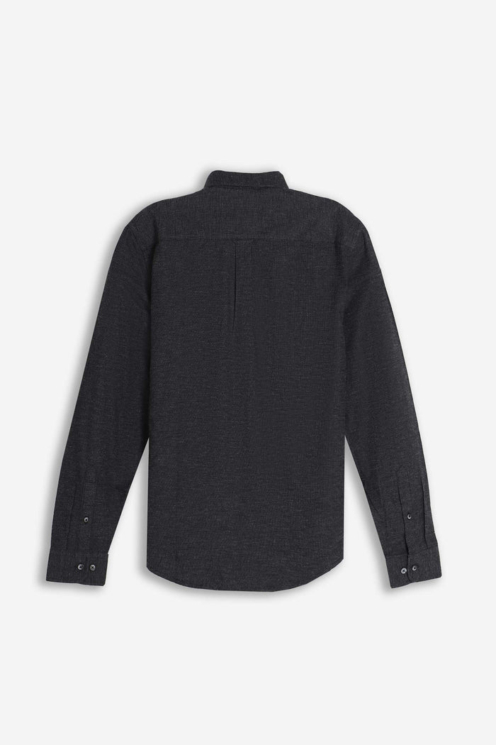 CAMICIA A QUADRI FLANELLA NERO