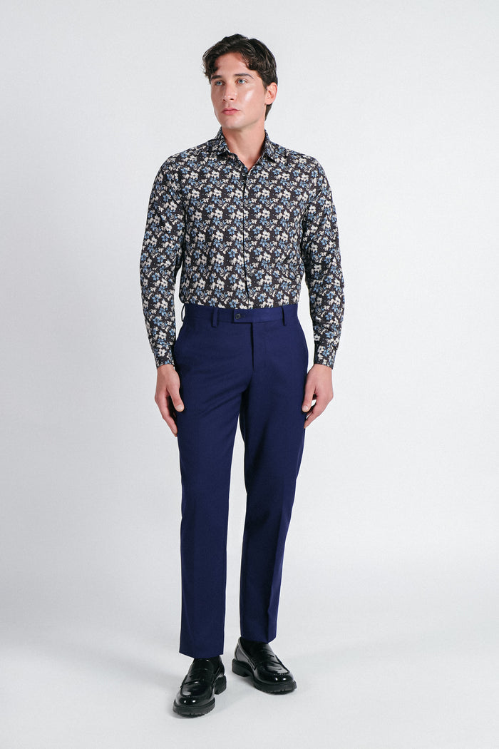 CAMICIA FANTASIA STRETCH MORO - Sonnybono
