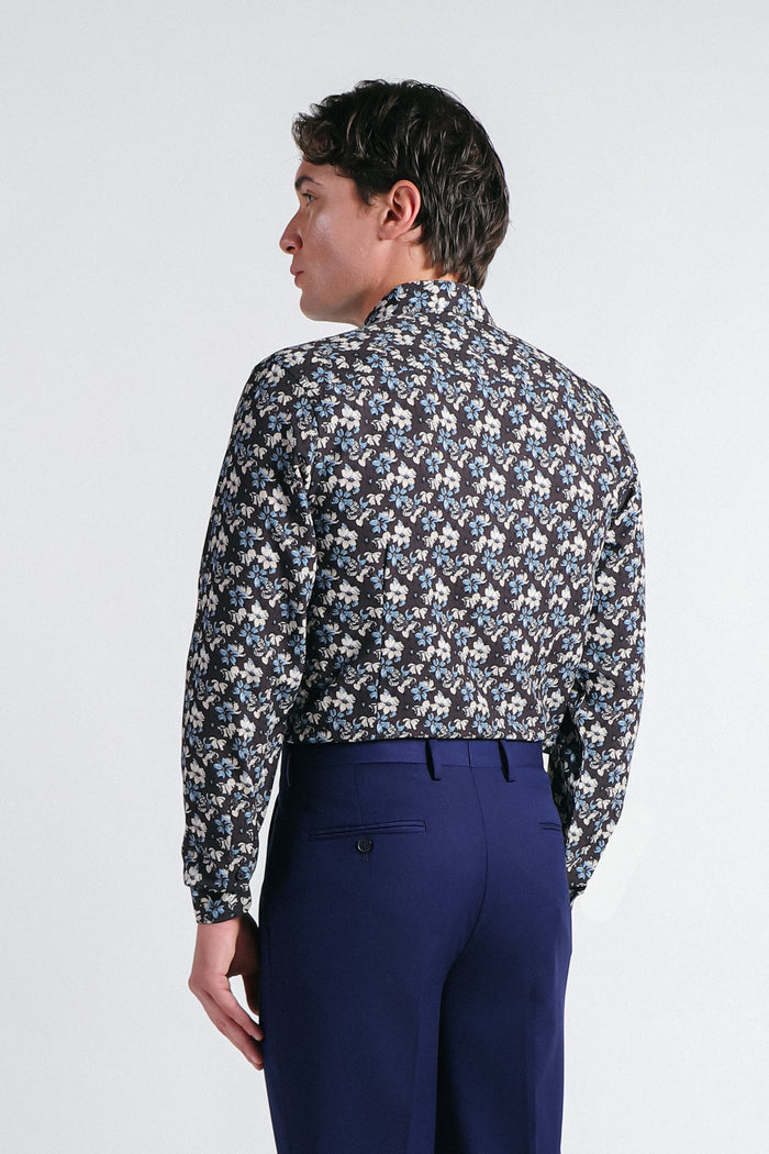 CAMICIA FANTASIA STRETCH MORO - Sonnybono