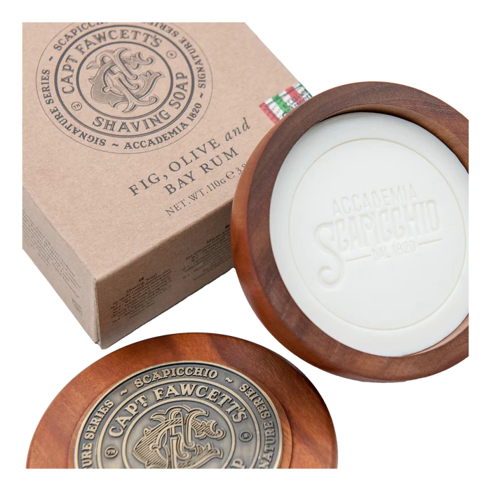Captain Fawcett's barbersåpe i skål - Scapicchio