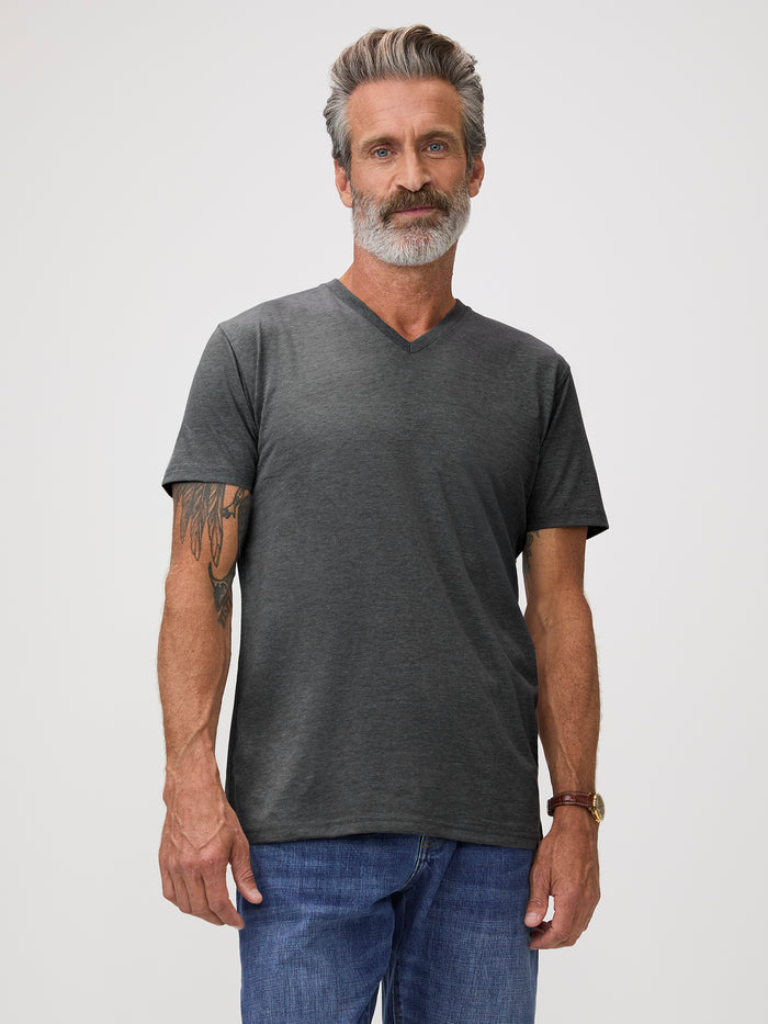 Carbon Grey V-Neck