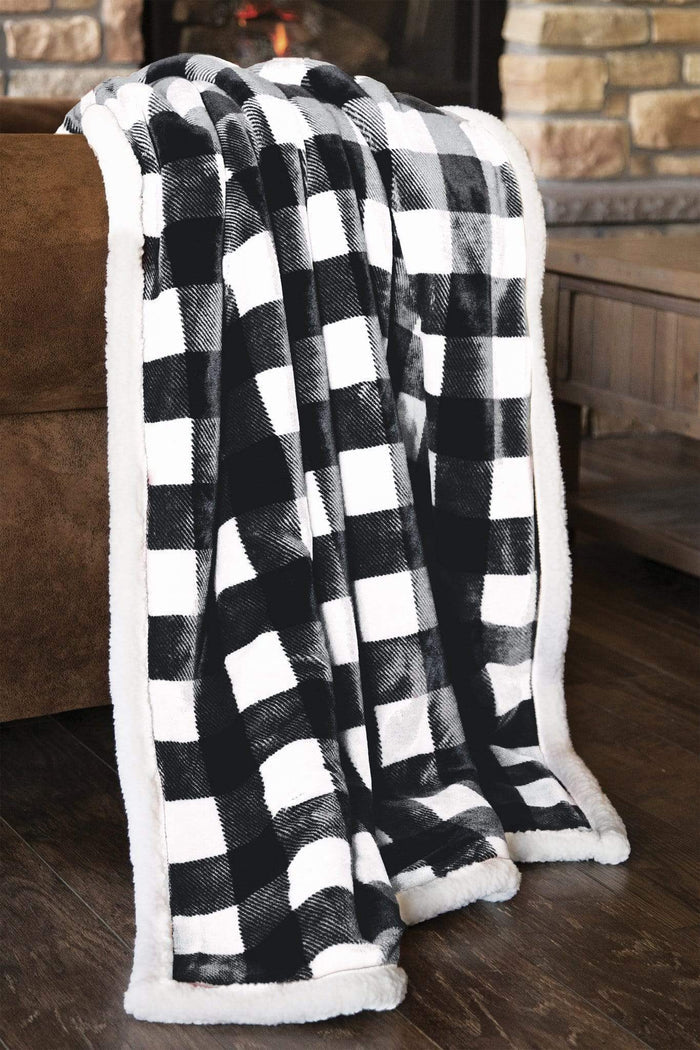 Lumberjack Black & White Plaid