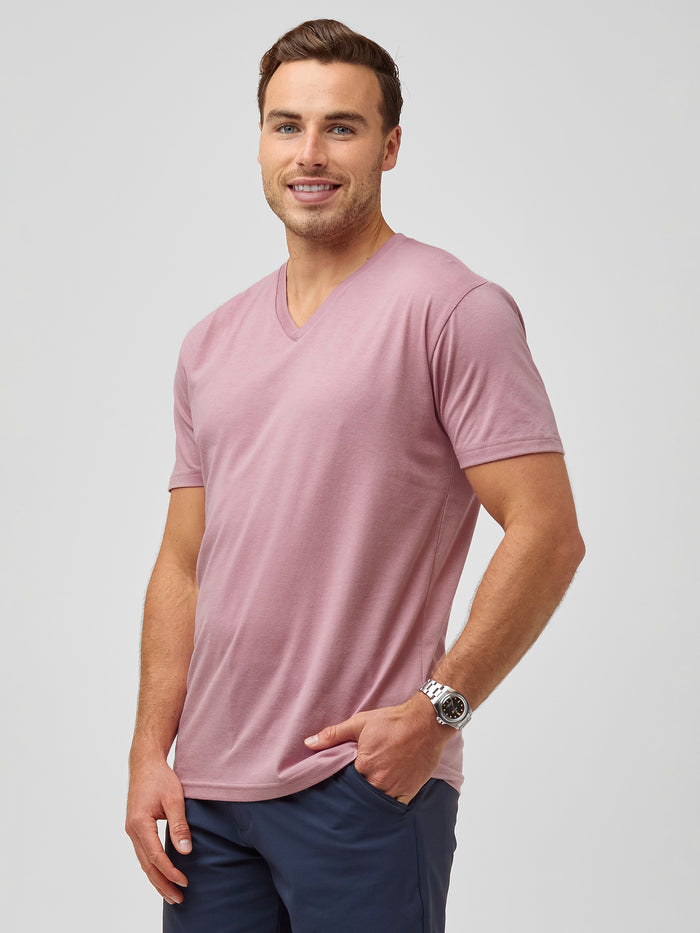 your everyday essential in chalk pink # Wear Everyday V-Necks | Men's Classic Tees in Unique Colors