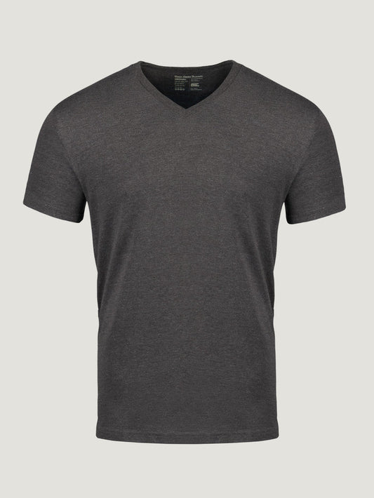 Charcoal V-Neck Tee | Fresh Clean Threads