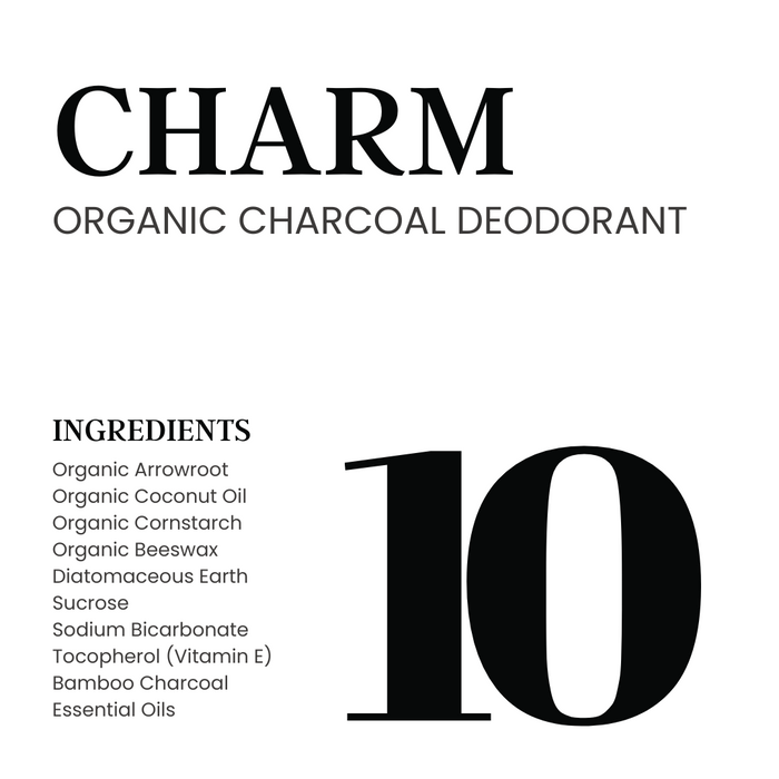 Charm Organic Charcoal Deodorant [Fresh Spa Scent]