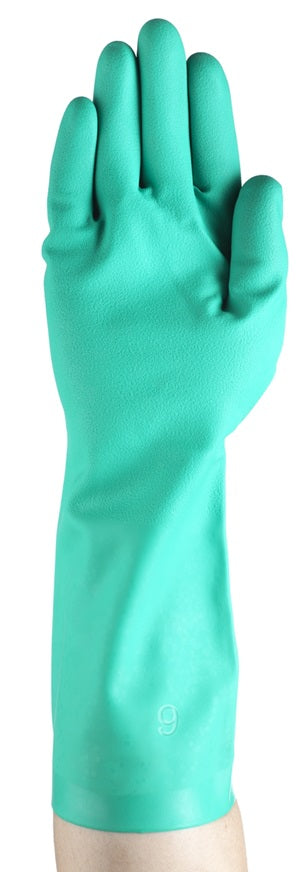 Chemical Resistant AlphaTec® Solvex® Unlined Nitrile Gloves | 37-155 | 15 mil