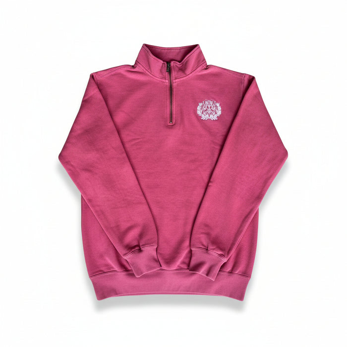 Chi Omega Red Crest Quarter Zip