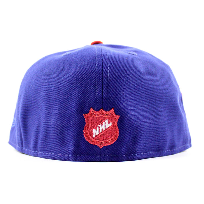 Chicago Blackhawks BlackHawks Patch New Era 59Fifty Fitted Hat (Royal Blue Gray Under brim)