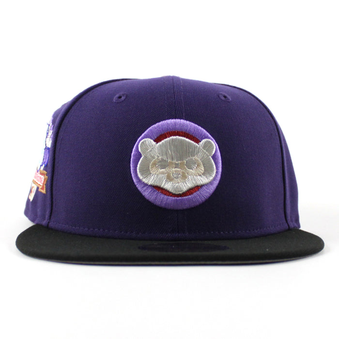 Chicago Cubs 1990 All Star Game New Era 59Fifty Fitted Hat (Purple Black Gray Under Brim)