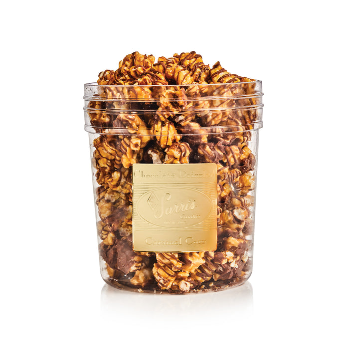 Chocolate Drizzled Caramel Corn