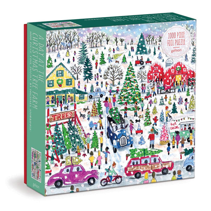 Christmas Tree Farm 1000 Piece Foil Puzzle - Olita Gifts & Goods
