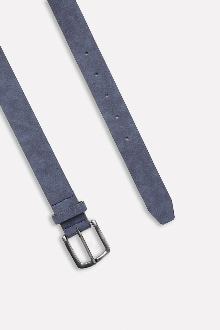 CINTURA BASIC EFFETTO PELLE BLEU