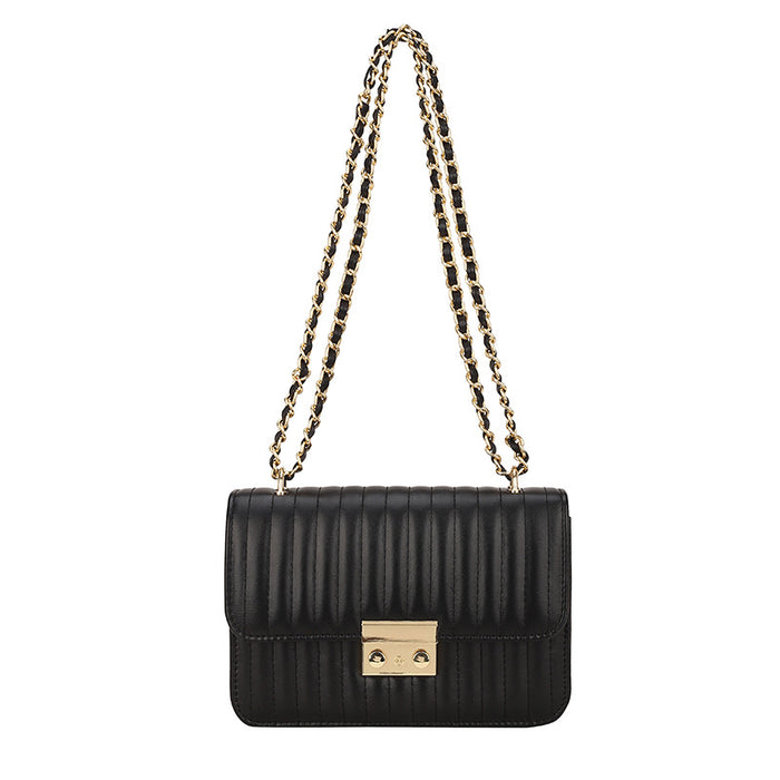 CL1176 - Mini Square Bag Quilted Chain Strap Bag