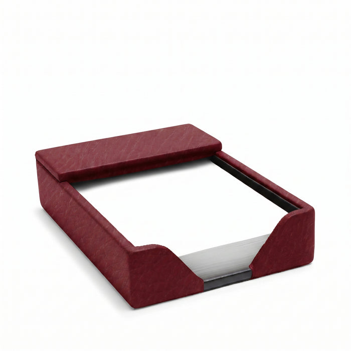 Classic Memo Pad Holder Garnet Red