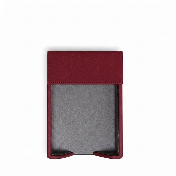 Classic Memo Pad Holder Garnet Red